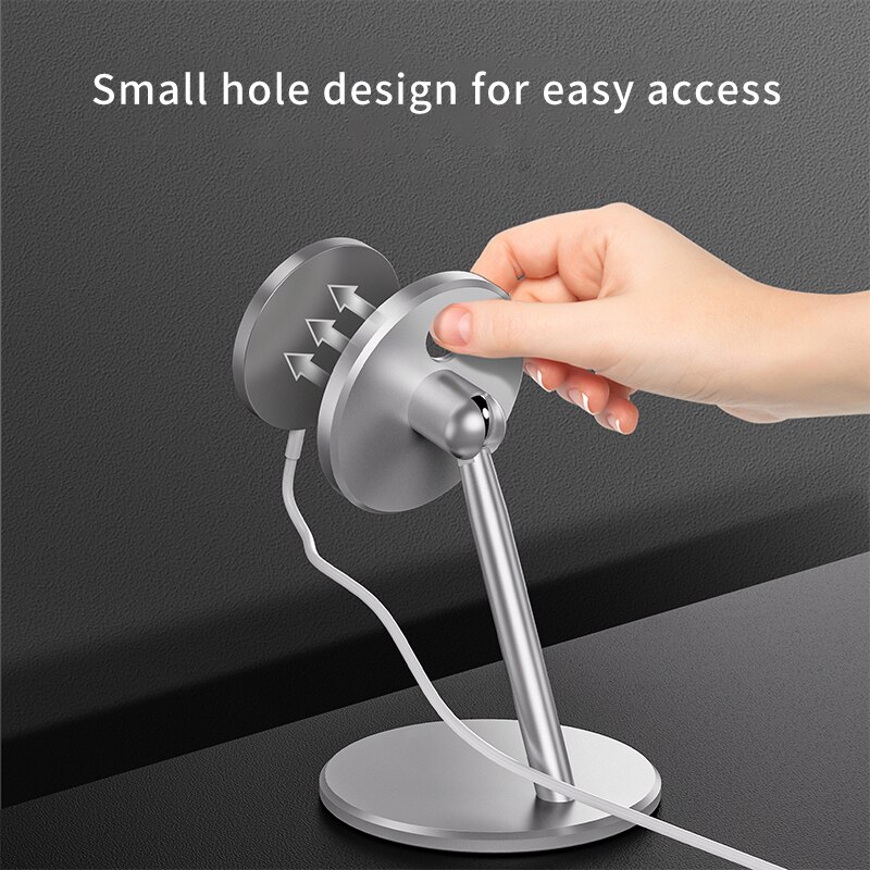 Magnetic Phone Stand Holder for iPhone 12 Series - Wireless Charging Desk Mount - 15W Fast Charging