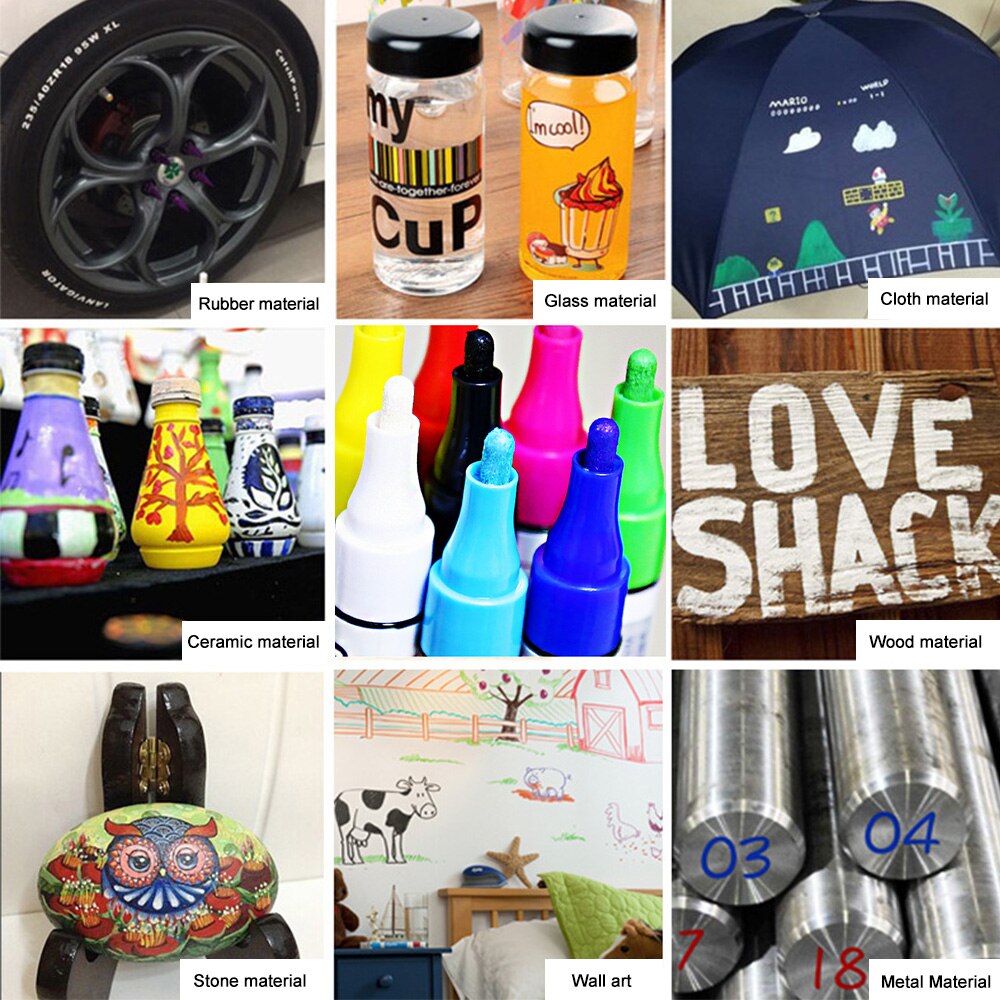 Umitive 1pcs Verf Marker Kan Niet Veeg De Band Touch Up Pen Album Graffiti DIY Wit Marker Pen