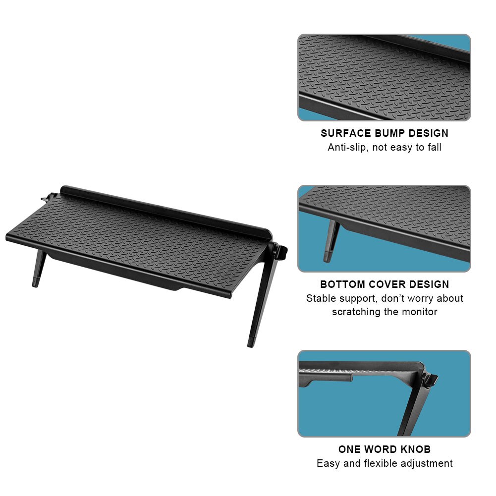 Computer Monitor Rack Plastic LCD TV Top Screen Bracket Multifunctional Home Office Storage Rack Shelf