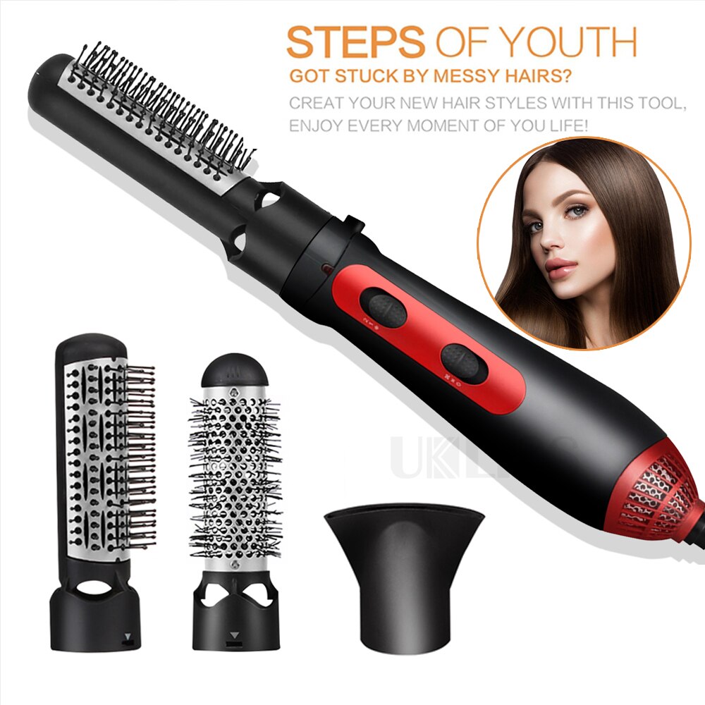 Hair Dryer Automatic 3 In 1 Dryer brush One Step Air Brush Multifunction Rotating Roller Hair brush Styler Electric Air