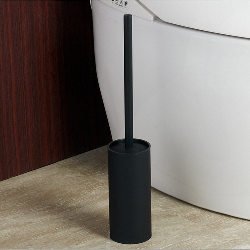 mat zwart vloerstaande 304 roestvrijstalen wc borstel houder wc borstel set chrome toiletborstelhouder