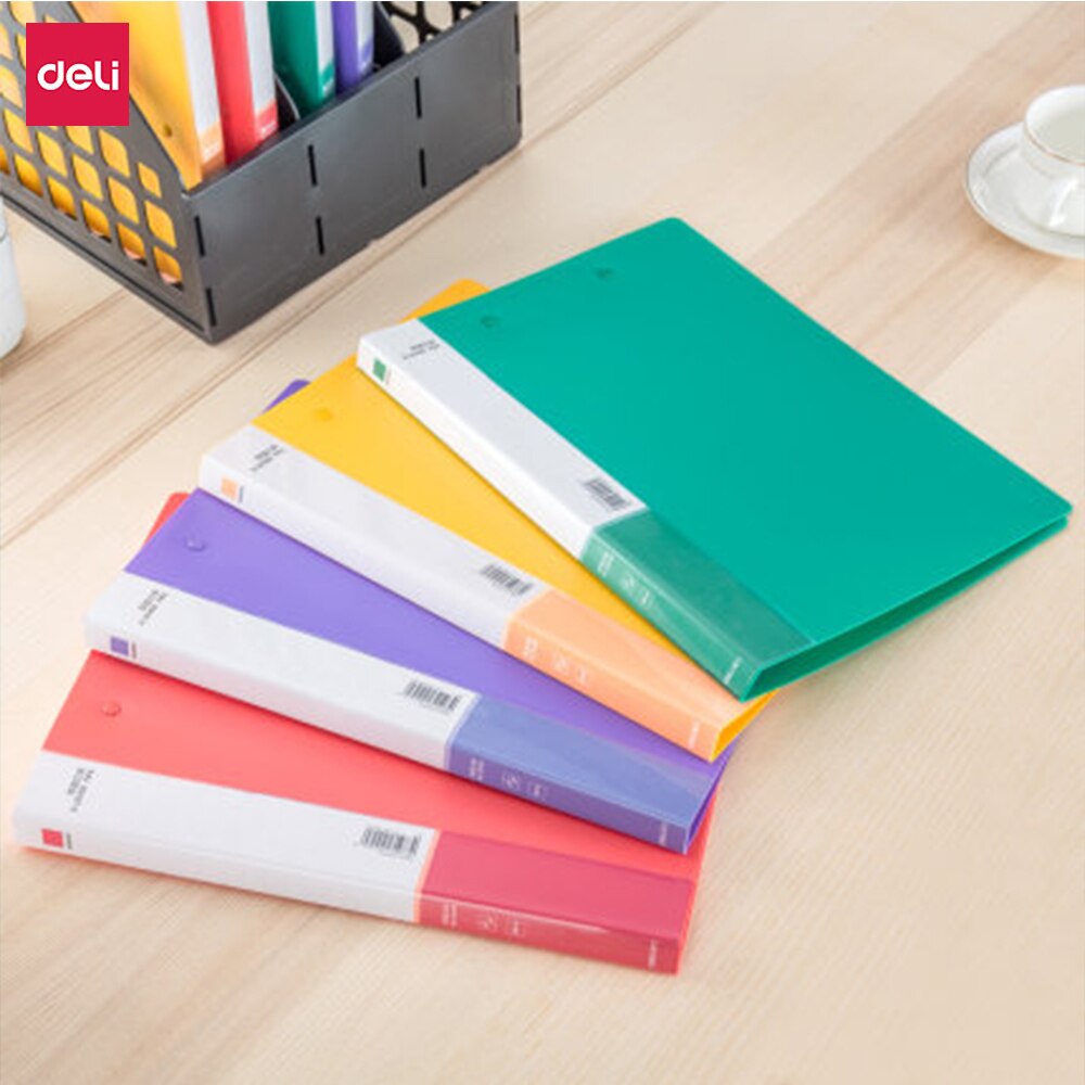Deli Folder A4 Board Clip Data Folder Resume Folder Test Paper Clip Finishing Clip Office Classification Single and Double Clip