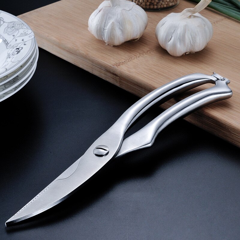 25cm(9.8 '') kraftigt rostfritt stål kök gadget klippa fisk anka skära fjäderfä kycklingben sax skärare verktyg