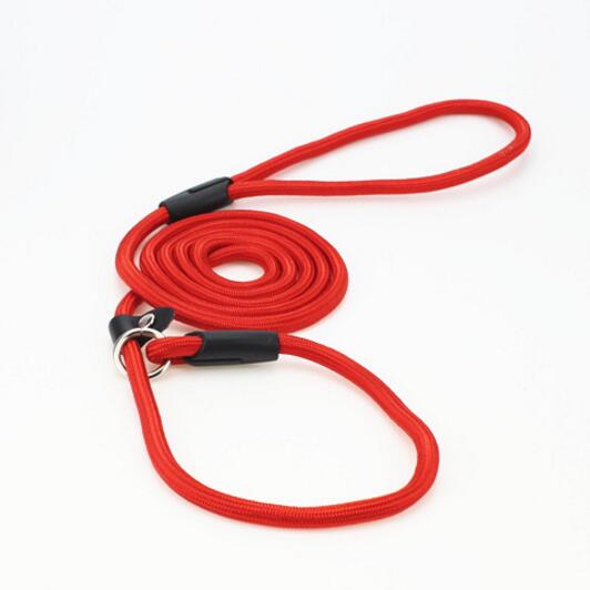 1.4 m Lopen Hondenriem Kleine en Middelgrote Hond Ronde Nylon Touw riemen Hond Keten Golden retrievers huskies Tractie Riem lock: Red / M Diameter 0.8cm