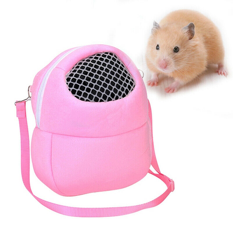 Bolsa transportadora Hamsters, bolsa portátil transpirable para salir para mascotas pequeñas Chinchilla conejillo de indias ardilla SEC88