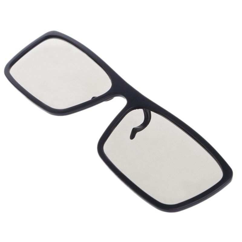 Clip-on type circulaire passief gepolariseerde 3d glazen voor tv real 3d cinema 0.22mm
