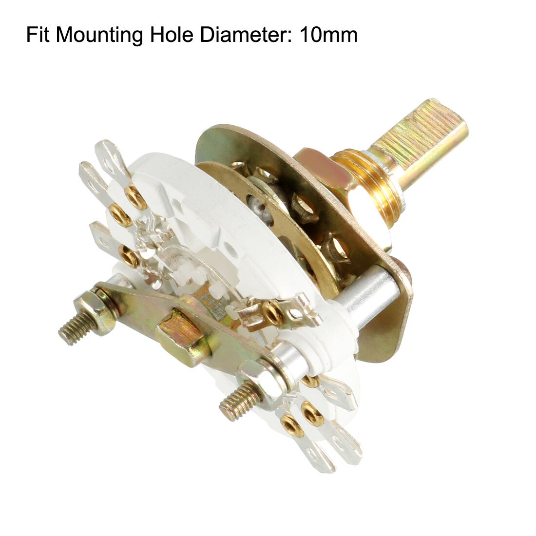 uxcell 1/4pcs Rotary Switch Selector 2 Pole 3/4/5/6/8/9/10/11 Position Selectable 1-2 Deck Band Channel Easily Turned
