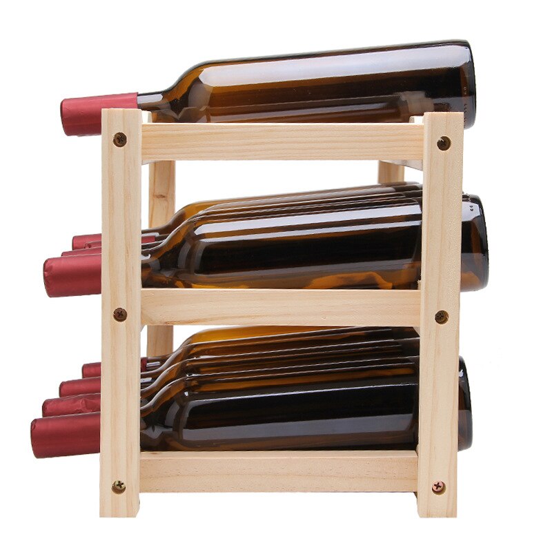 bottle rack Folding Wine Rack Home Wine Rack Durable 12 Bottles wall wine racks