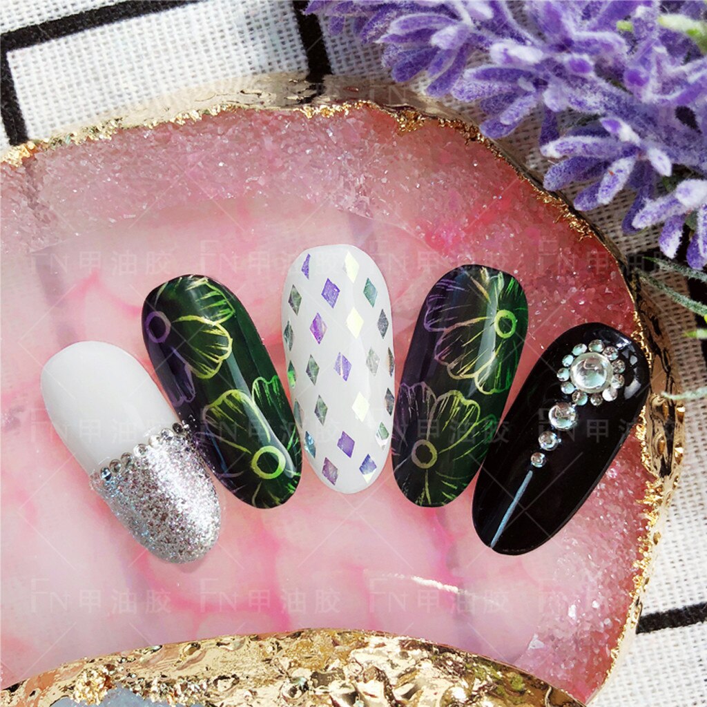 Nail art metal malet plast børstet plast spejl fototerapi lim metal farve metal coating klæbemiddel *