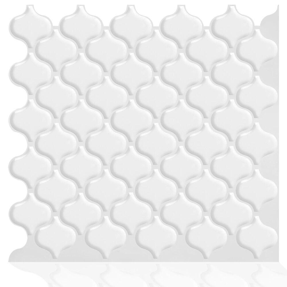 3d mosaik vinyl køkken peel and stick backsplash selvklæbende tapet klistermærke flise  - 1 ark