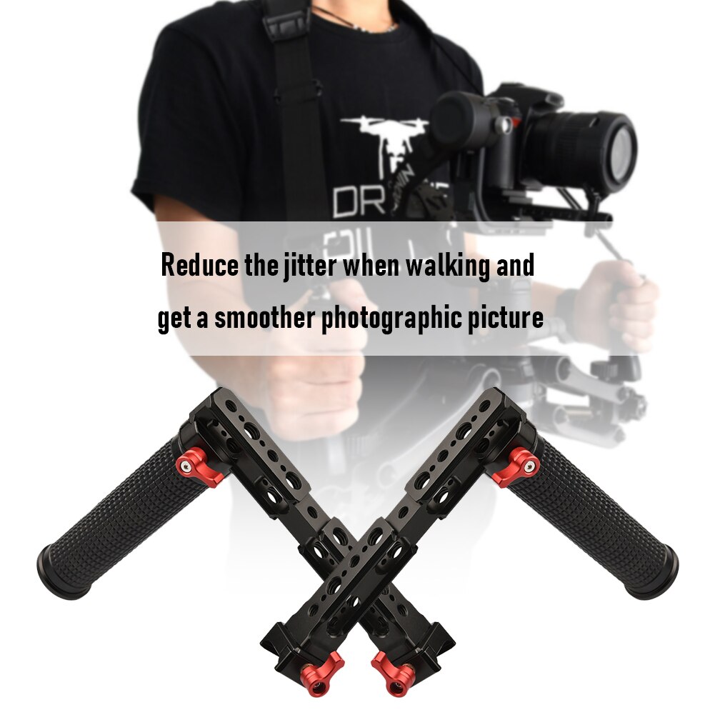 Handheld Gimbal Stabilizer Mini Tripod Aluminum Alloy Dual Handle Grip for DJI RSC 2 RS 2 Stabilizer Gimbal Accessories