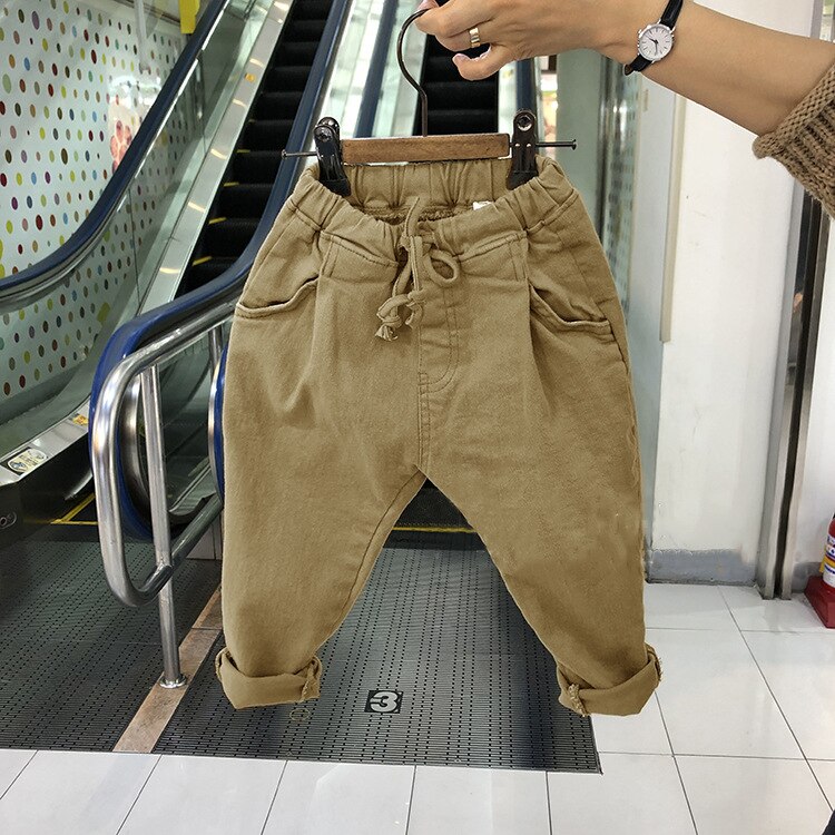 ¡NOVEDAD DE VERANO ! Ropa coreana para niños, pantalones informales de algodón con cordones a la coreana para niños y niñas.