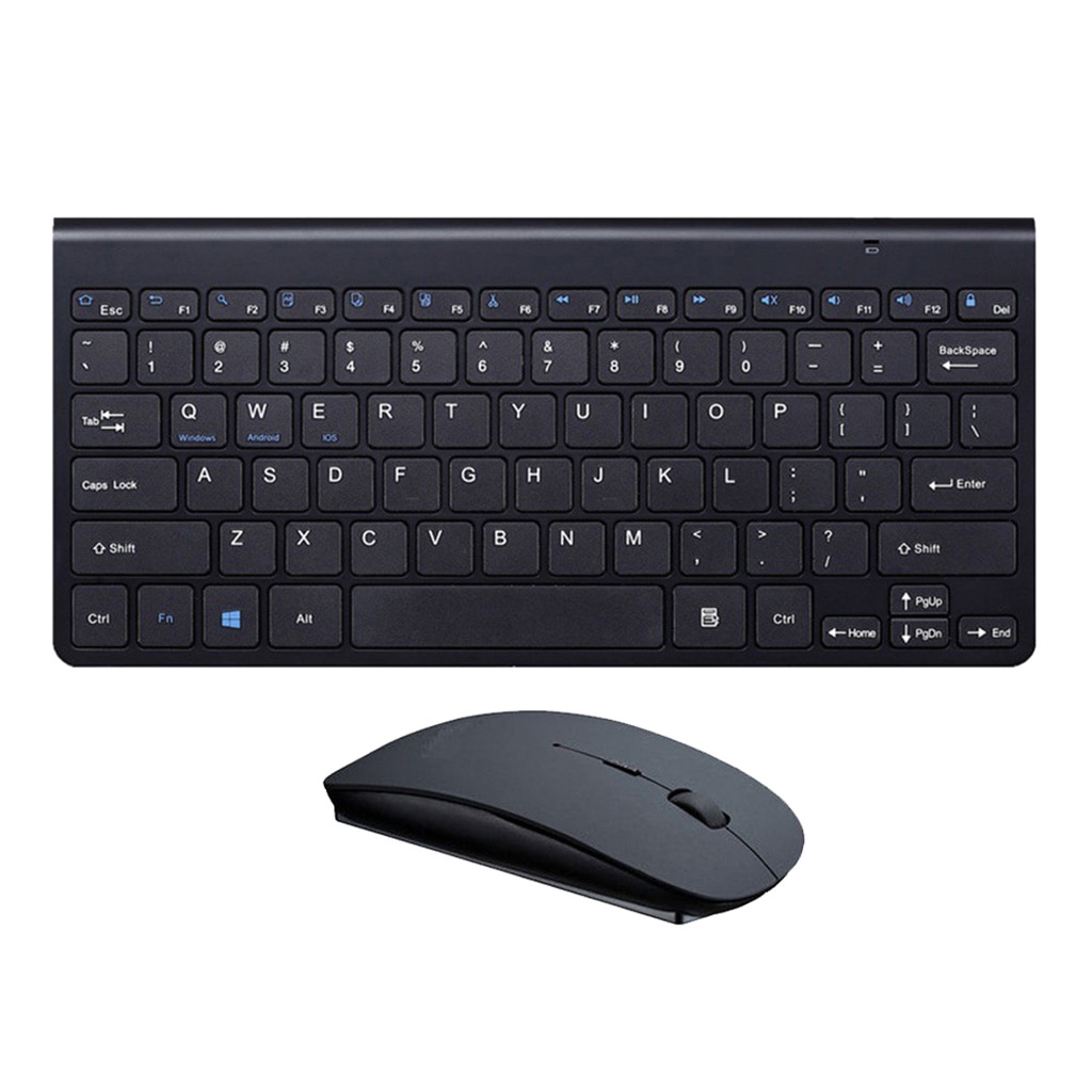Ultra Slim Wireless Keyboard and Mouse Combo with USB Nano Receiver