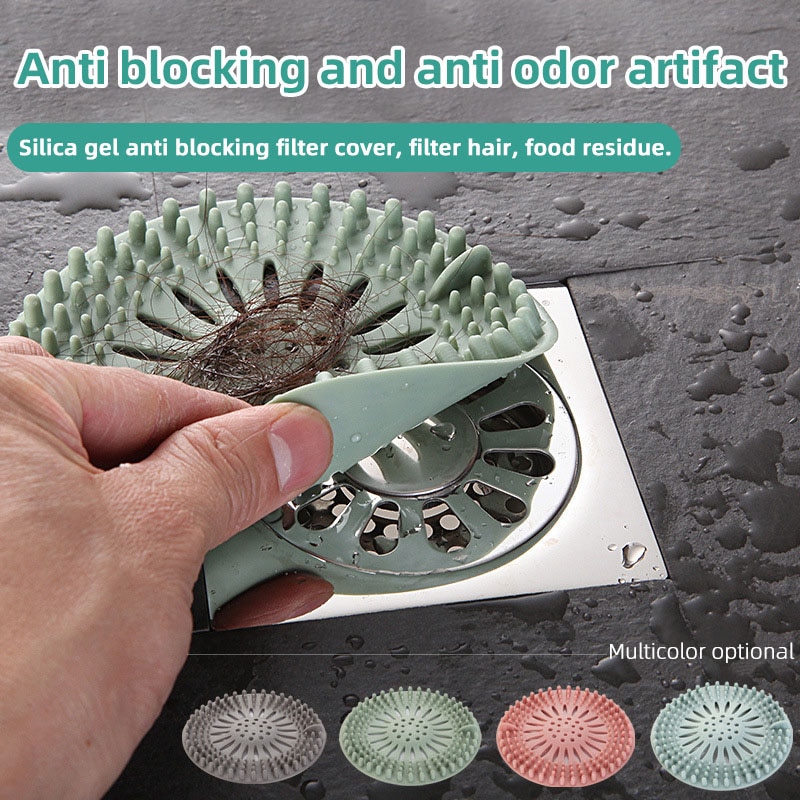 Siliconen Sink Filter Hair Stopper Catcher Anti-Blocking Afvoerputje Riool Zeef Plug Aanrecht Filter Badkamer Accessoires