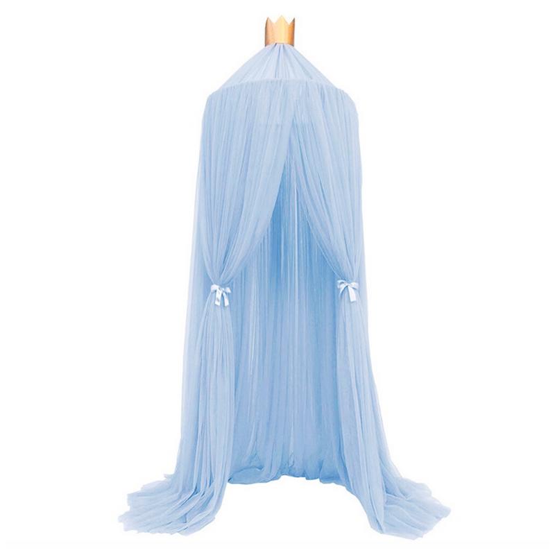 Children&#39;s Dome Fantasy Mesh Curtain Tent Bed Mosquito Net Bedding: Blauw