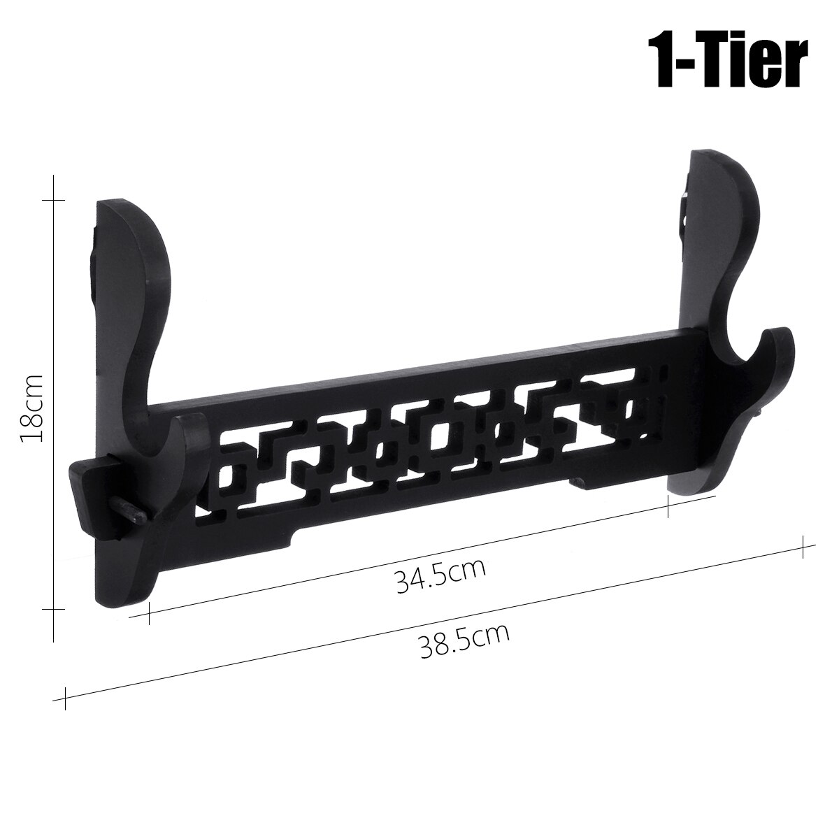 1 Pcs 1/2/3/4/6Tier Wall Opknoping Decor Samurai Zwaard Houder Katana Houder stand Hanger Beugel Rack Home Decoratie Muur Display: 1 Tier