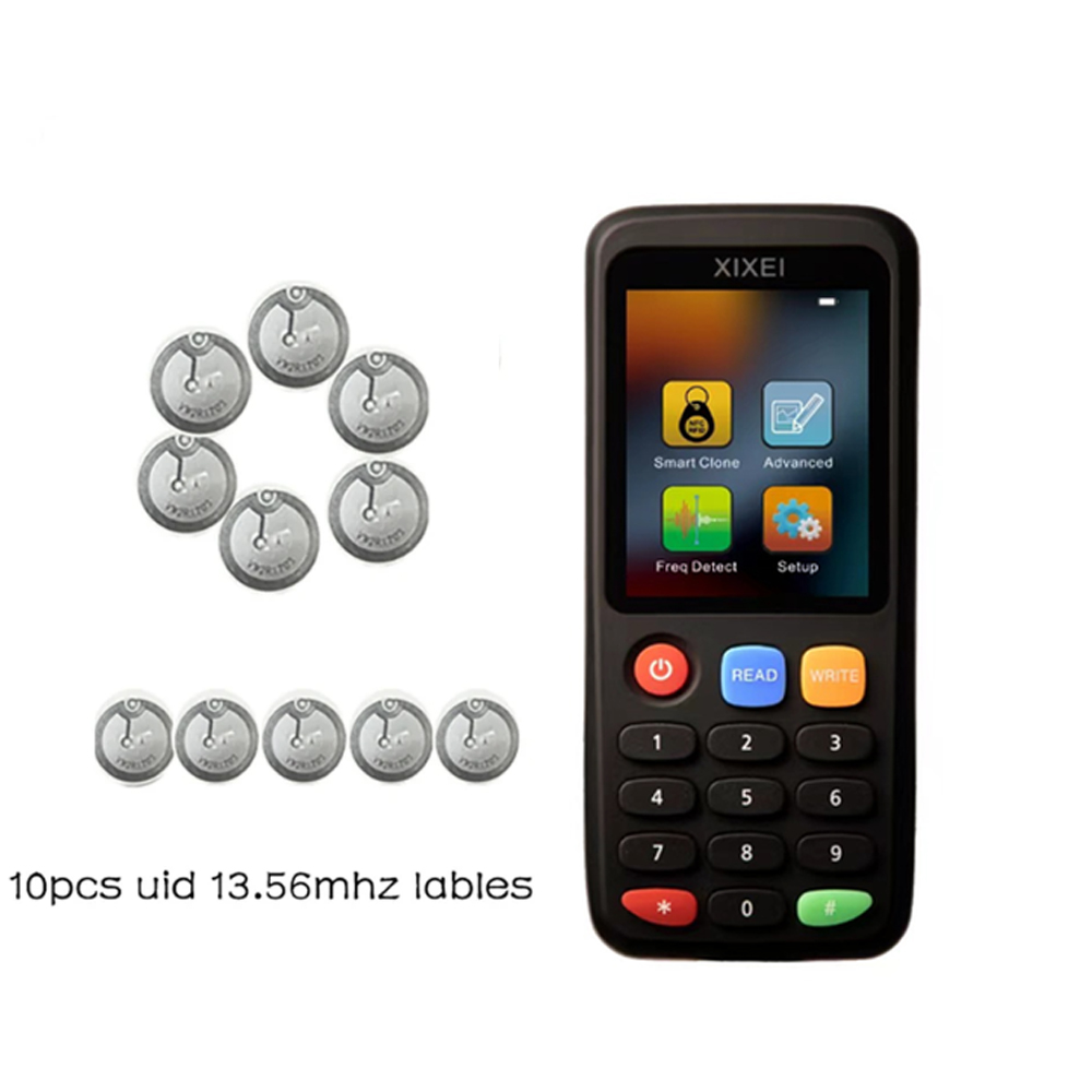Ntag213 215 Sleutel Schrijver Rfid Smart Card Reader ID Badge Copier 13.56 mhz Nfc Decoder Duplicator Ic Id Chip Tag kloon X7: Rood