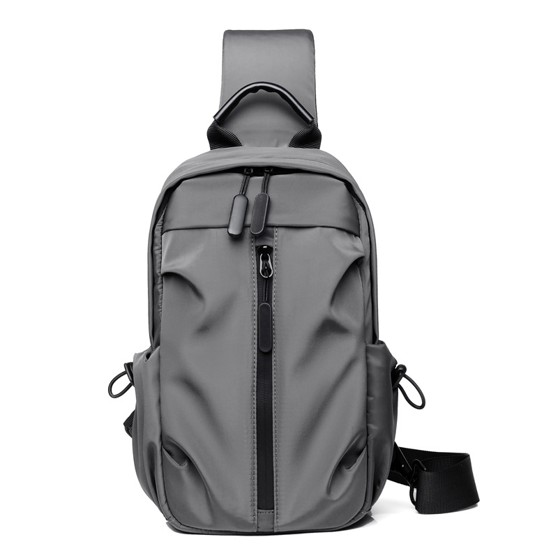 Sport Messenger Bag Mannen Grote Capaciteit Leisure Messenger Rugzak Vrouwen Functionele Schoudertas: gray