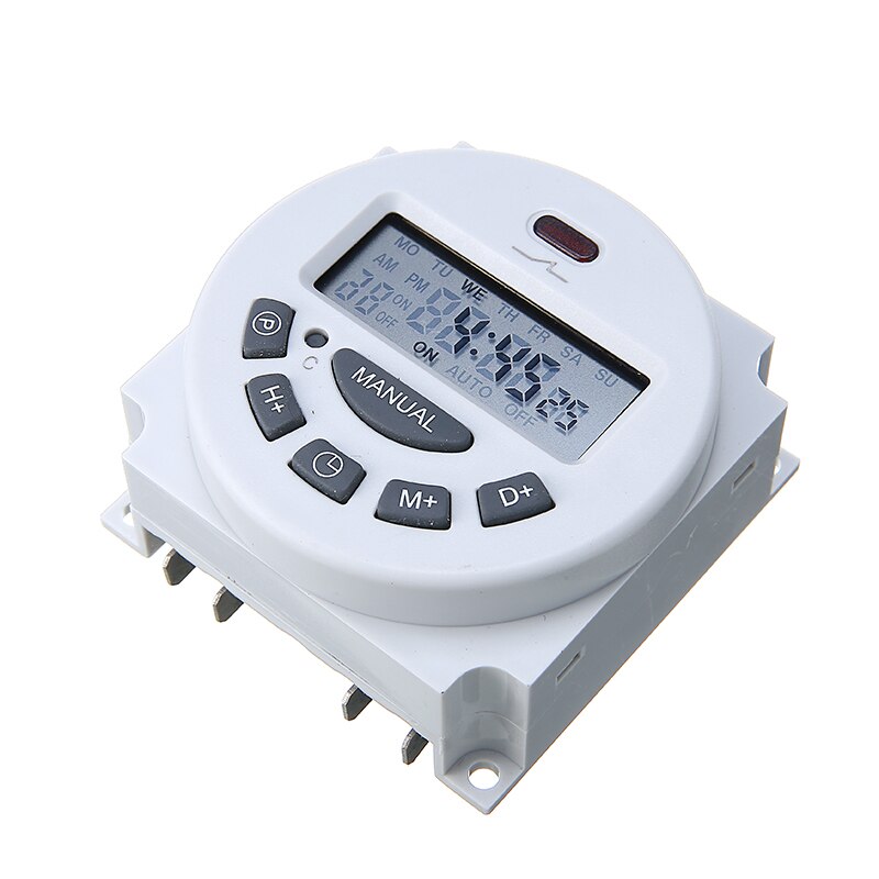 Mini Digital Time Programmable Switch 12V/24V/220V LCD Power Programmable Relay Timer For Household Appliances Automatic Control