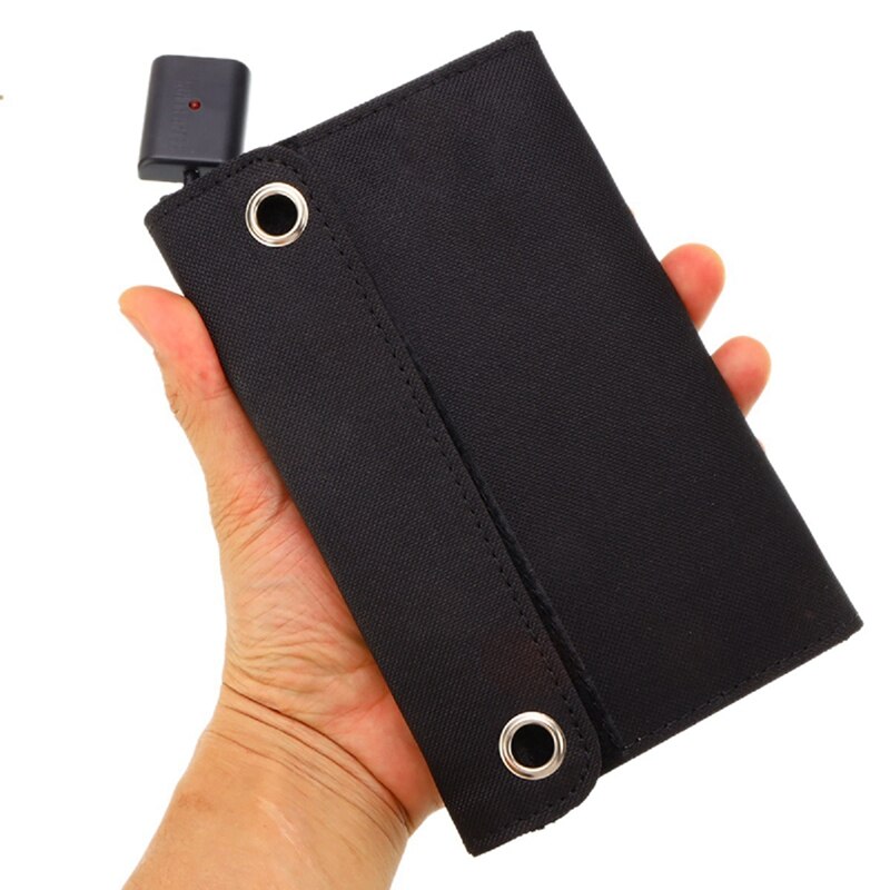 15W USB Solar Panel Folding Power Bank Outdoor Hiking Battery Charger Portable USB Energy Solar Cell Charger for Camping