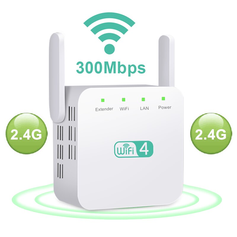 2.4G 5Ghz Draadloze Wifi Repeater Wi-fi Versterker 300M 1200 Mbps Wifi Booster Router 5G Wifi lange Range Extender Access Point: EU Plug / 2.4G 300M white