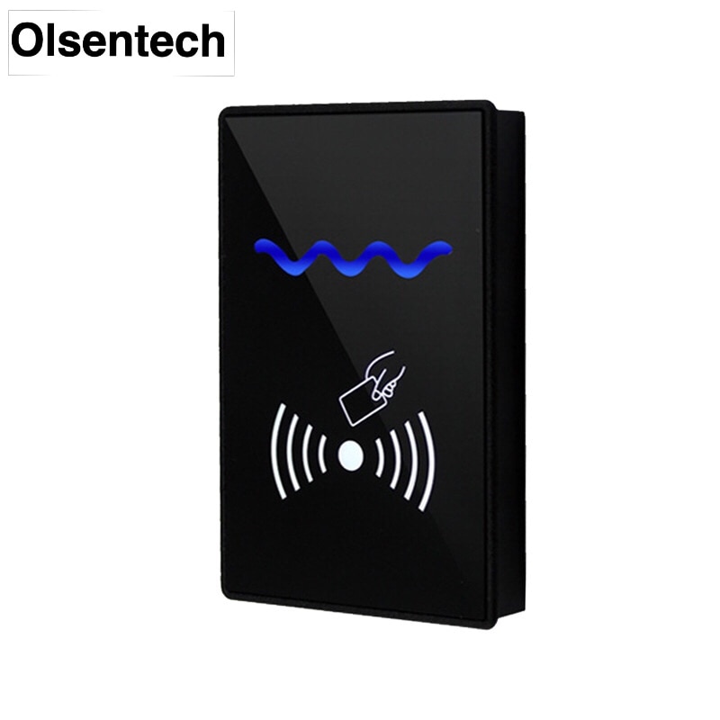 RFID Contactless Card Reader IC 125khz ID 13.56Mhz MF Ntag card reader Smart Access control reader with Wiegand output