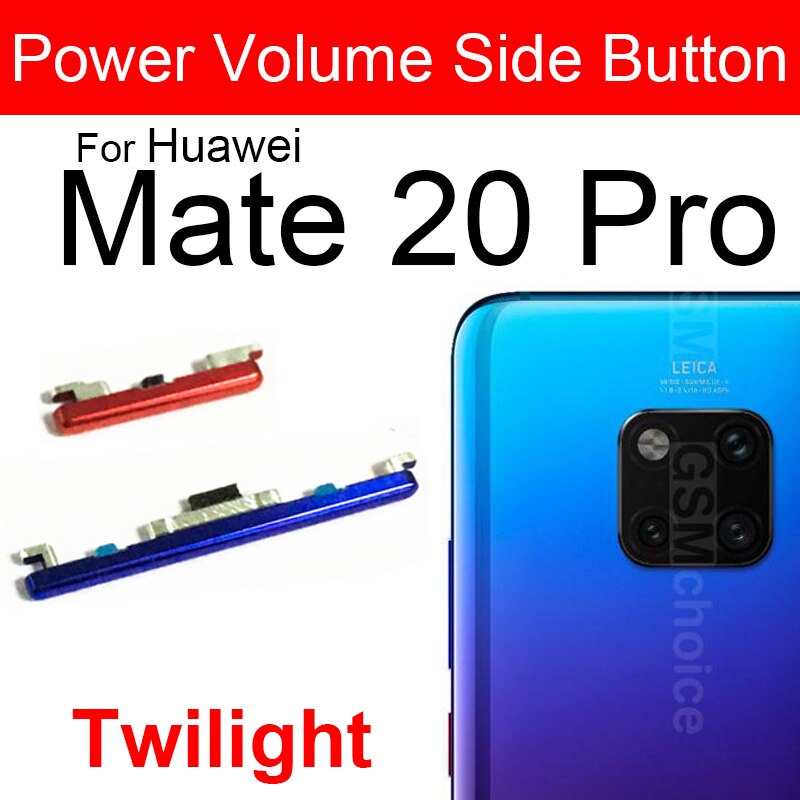 Power Volume Button For Huawei Mate 20 20Lite 20Pro 20X Up Down Audio Control Button Replacement Repair Parts Flex Ribbon Cable: Mate20Pro Twilight