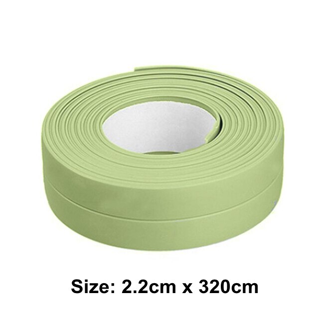 Aanrecht Sterke Zelfklevende Tape Waterdicht Mouldproof Tape Anti-Vocht Sticker Badkamer Muur Hoek Lijn Sink Stickers: 2.2x3.2m Green