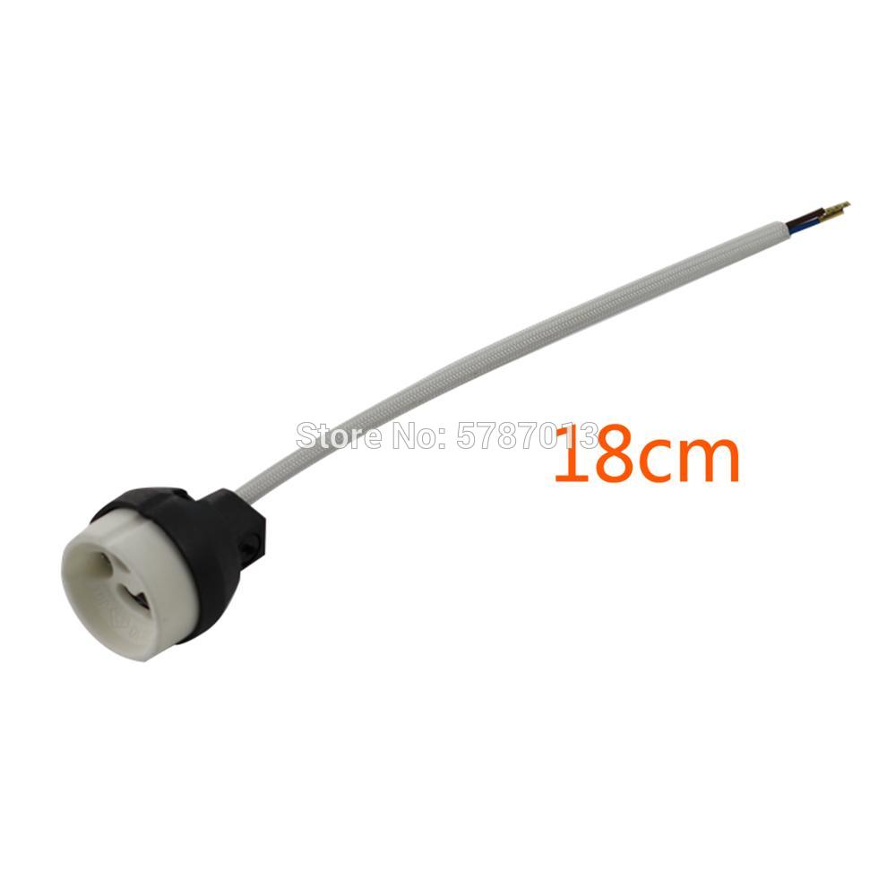 10Pcs Led Strip Connector GU10 Socket Voor Halogeen Keramische Gloeilamp 18Cm Lampen Houder Base Wire Connector Lamp houder