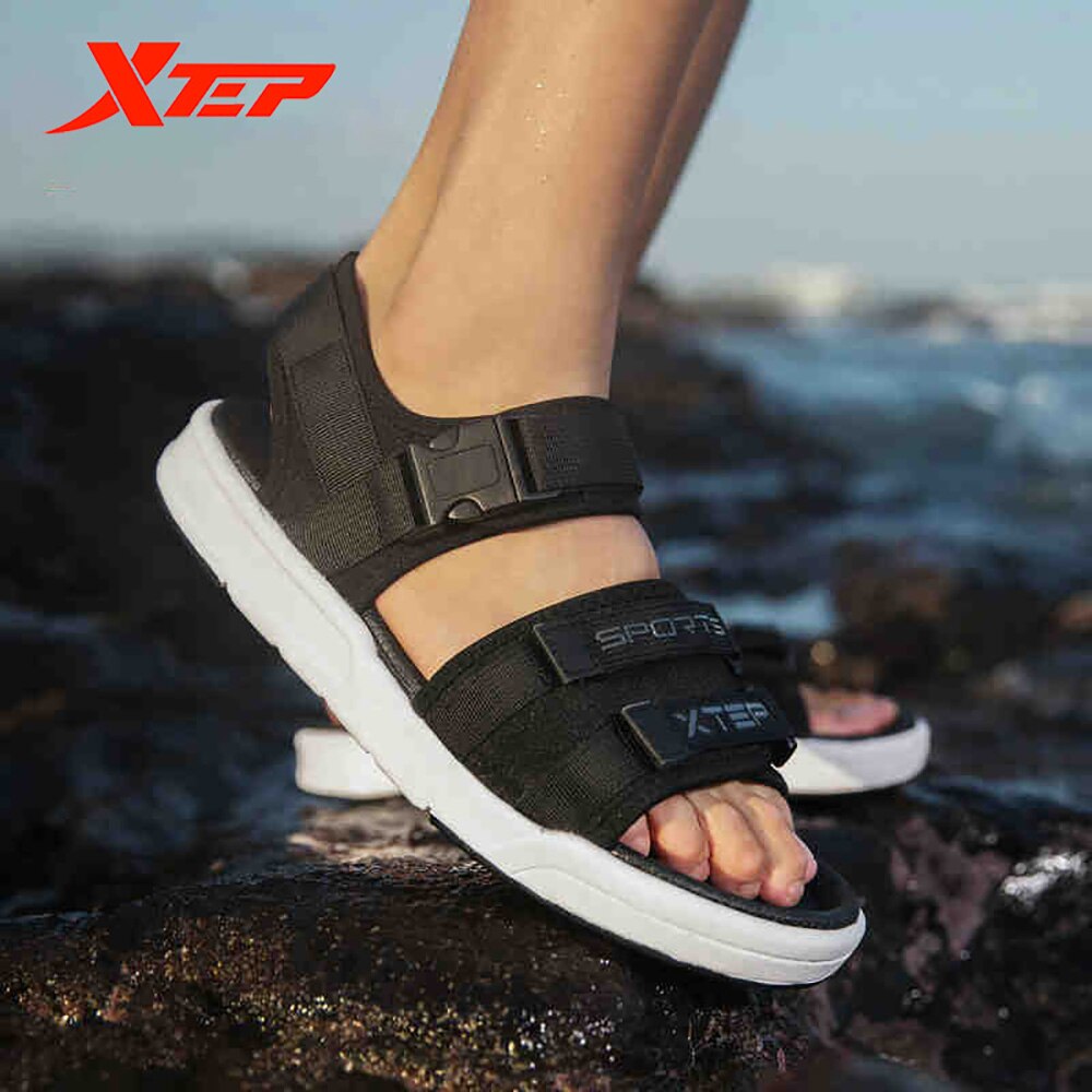 Xtep-Sandalias cómodas para hombre e informales, zapatos de playa, deportes al aire libre, para primavera y verano, 982219171533