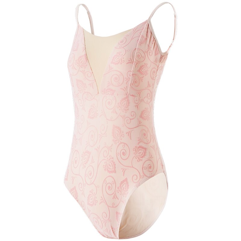 Ballet Leotard Women Floral Dance Leotard Adult Gymnastic Leotard Ballerina Dot Mesh Back Ballet Leotards for Women Tank Leotard: camisole leotard / XXL