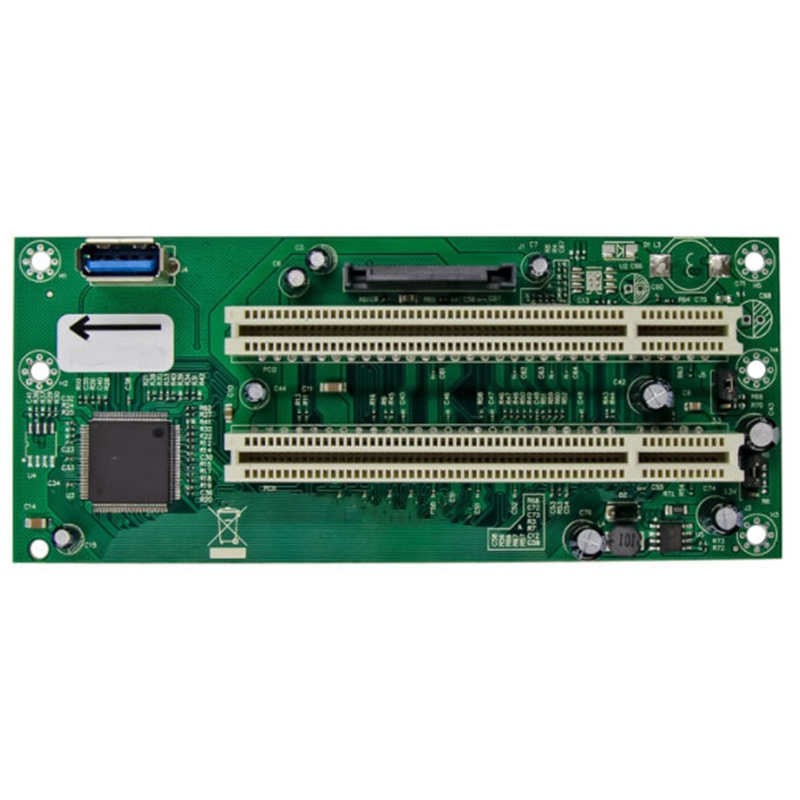 PCI-E X1 To 2XPCI Card Slot Expansion Card PCI Card Slot Conversion Card Split Plug And Play Free Drive For PC