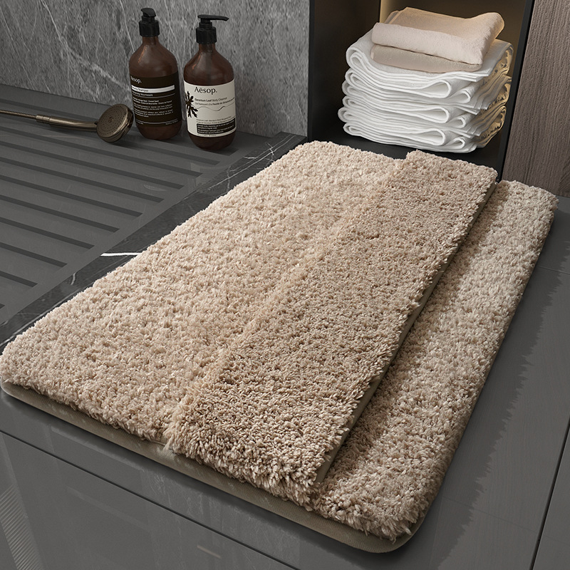 Badezimmer-Fußmatten, schnell absorbierend, schnell trocknend, rutschfeste Teppiche, Eingangsteppiche müssen nicht über sterben Füße schnell trocknen: Beige / 700MMx1400MM