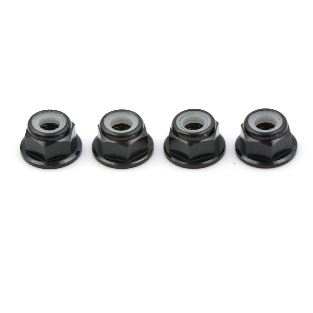 4 st aluminiumprofilkopplingar verktyg  m4 rc hsp 102049 (02190)  aluminium nylonmutter  m4 för 1:10 uppgraderingsdelar: Svart