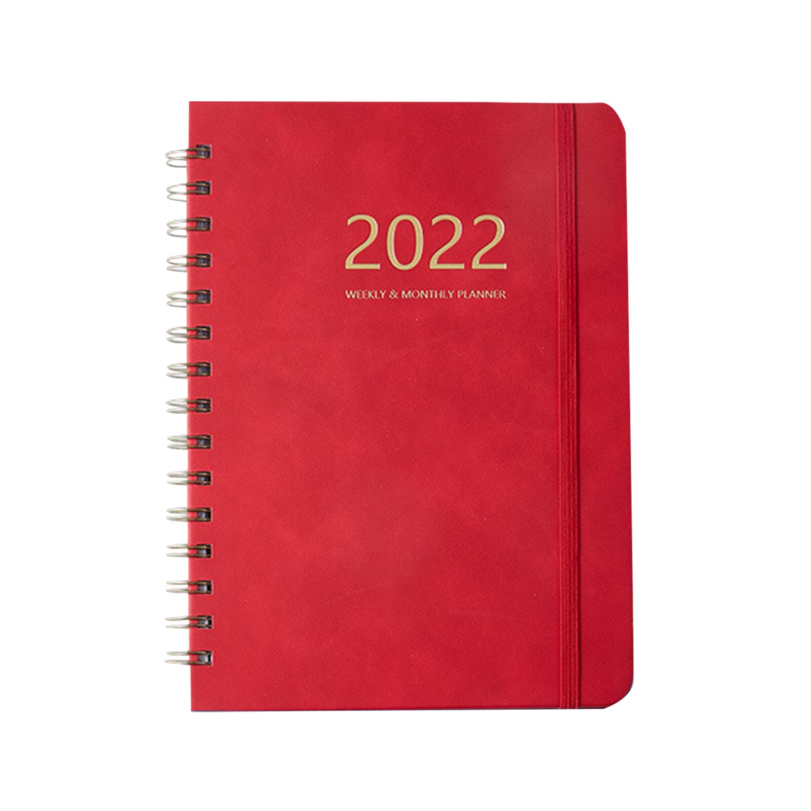 Daily Planner Schedule Business Notebook 2022 Weekly and Monthly Academic Planner Time Management Personal Agenda Organizer: Red