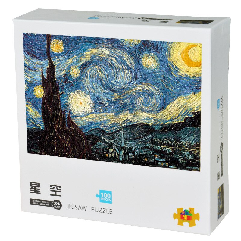 100 stücke von karton puzzle, verschiedene muster, pädagogisches pädagogisches spielzeug, geben kinder die beste geburtstag NSWOB