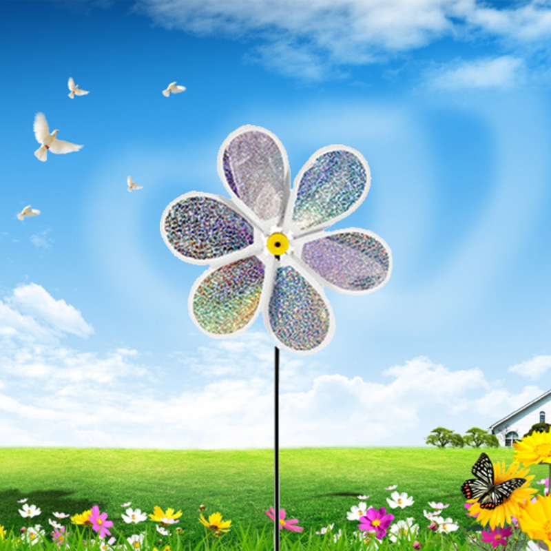 7Pcs Sequin Pinwheels Wind Spinner Tuin Party Pinwheel Wind Spinner Voor Tuin 87HA