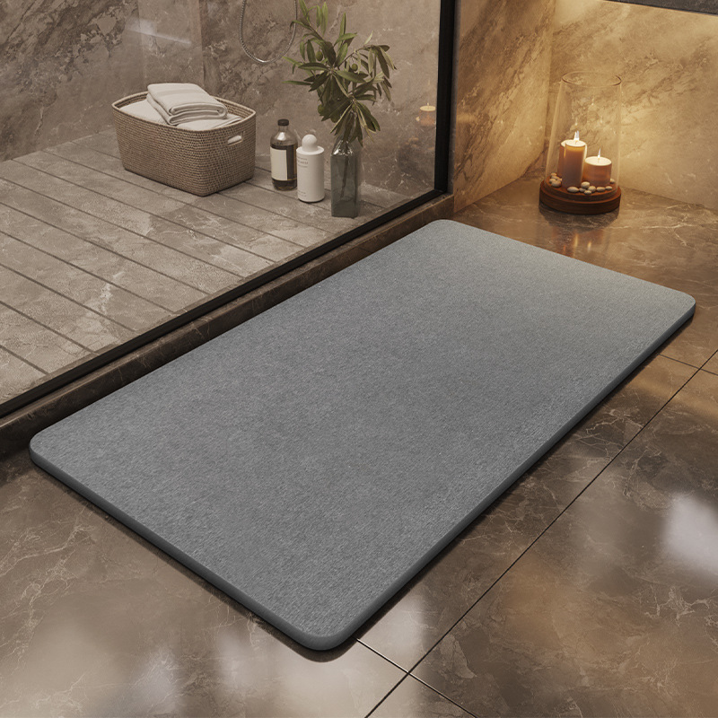Schlecht Kieselgur Fuß matt harte Platte wasser absorbierende rutsch feste matt schnell trocknende Badezimmer Fußmatten: 40x60 + 40x120CM / Armee Grün
