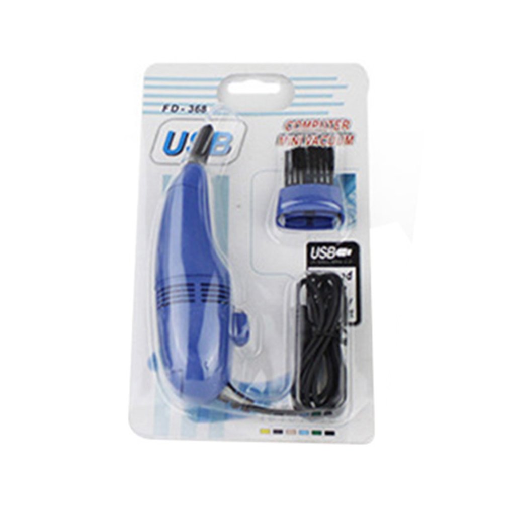 Laptop USB Vacuum Cleaner Portable Durable Practical And Convenient Low Noise Laptop USB Vacuum Cleaner: Blue