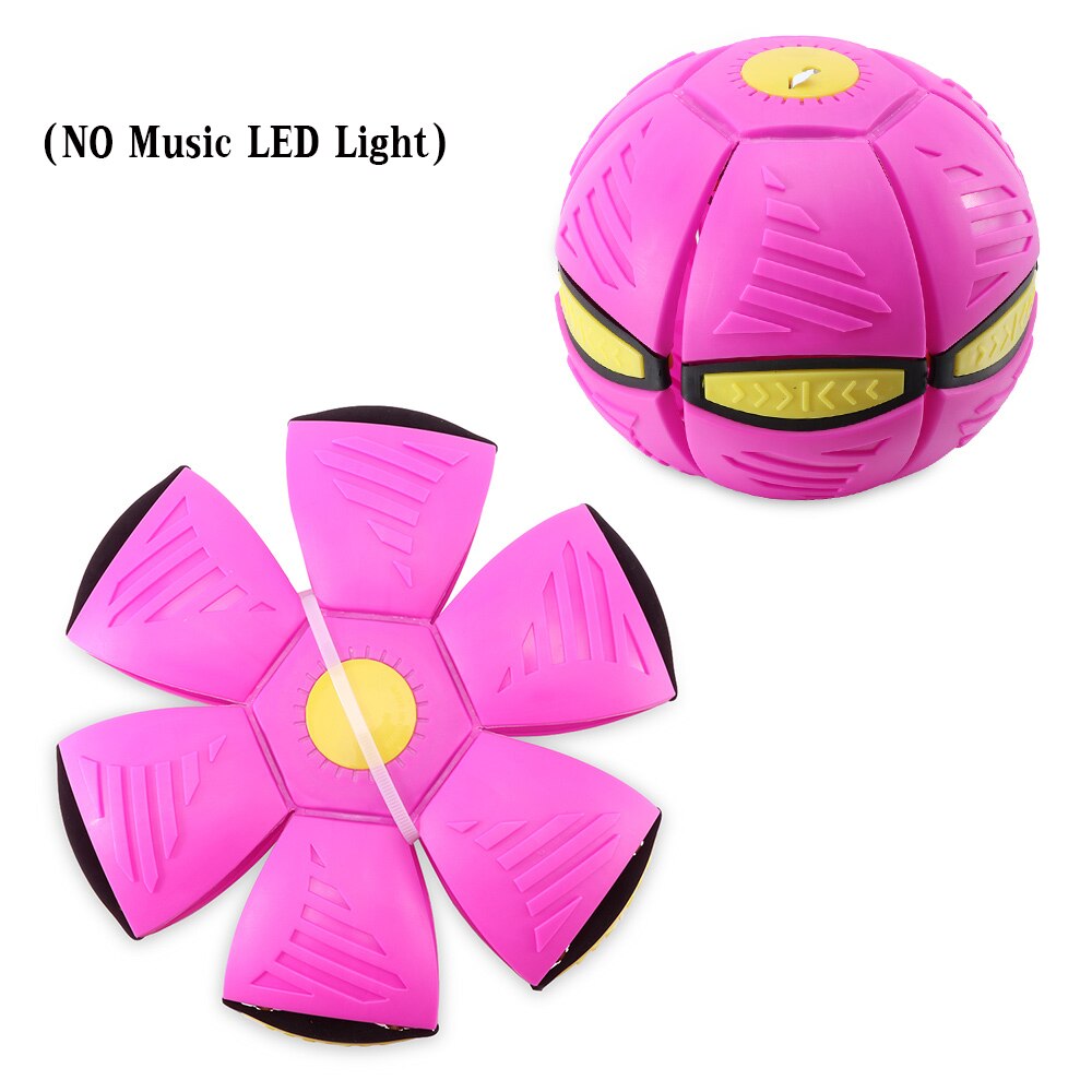 Magic Verbeterde Versie Van Lente Vervormd Vliegende Schotel Bal Vent Bal Kinderen Speelgoed Met Verlichte Flying Disk Vervormd Bal: Purple no led