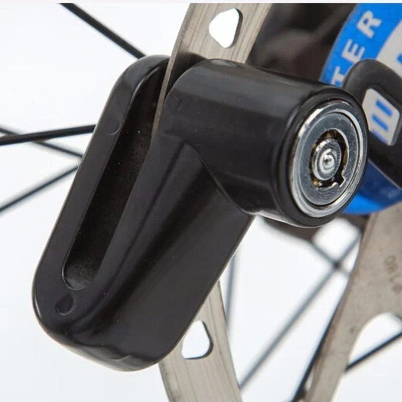 Motorcycle Bike Anti-Theft Wheel Disc Brake Lock, Safety Disc Wheel Lock, Mountain Road Bike Padlock with Keys