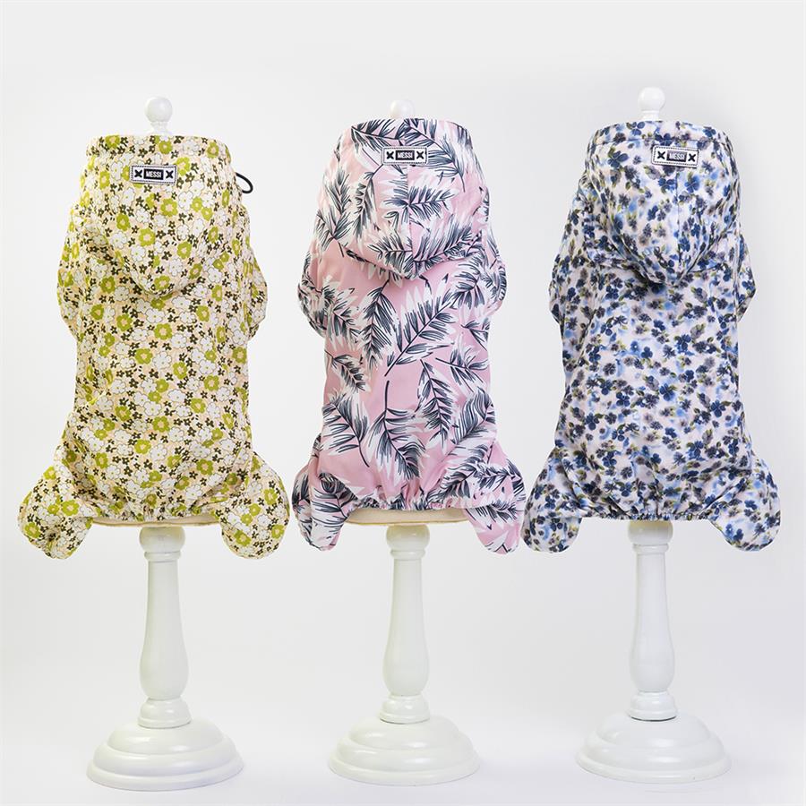 Pet Dog Clothes Raincoat Jumpsuit With Hat Rainy Day Dog Puppy Casual Waterproof Jacket Costumes Plus Size XXL Rain Coat For Dog