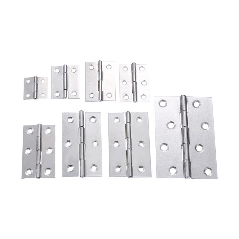 5Pcs 1/1.5/2/2.5/3 Inch Mini Flat Hinge Stainless Steel Cabinet Doors Windows Hinge Wooden Box DIY