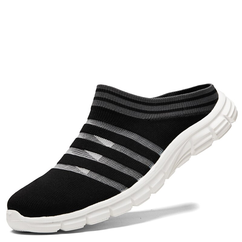 Chaussures d'été hommes sandales sans lacet plage pantoufles hommes baskets sabots hommes maille respirant Sandalias Zapatos Hombre taille 44