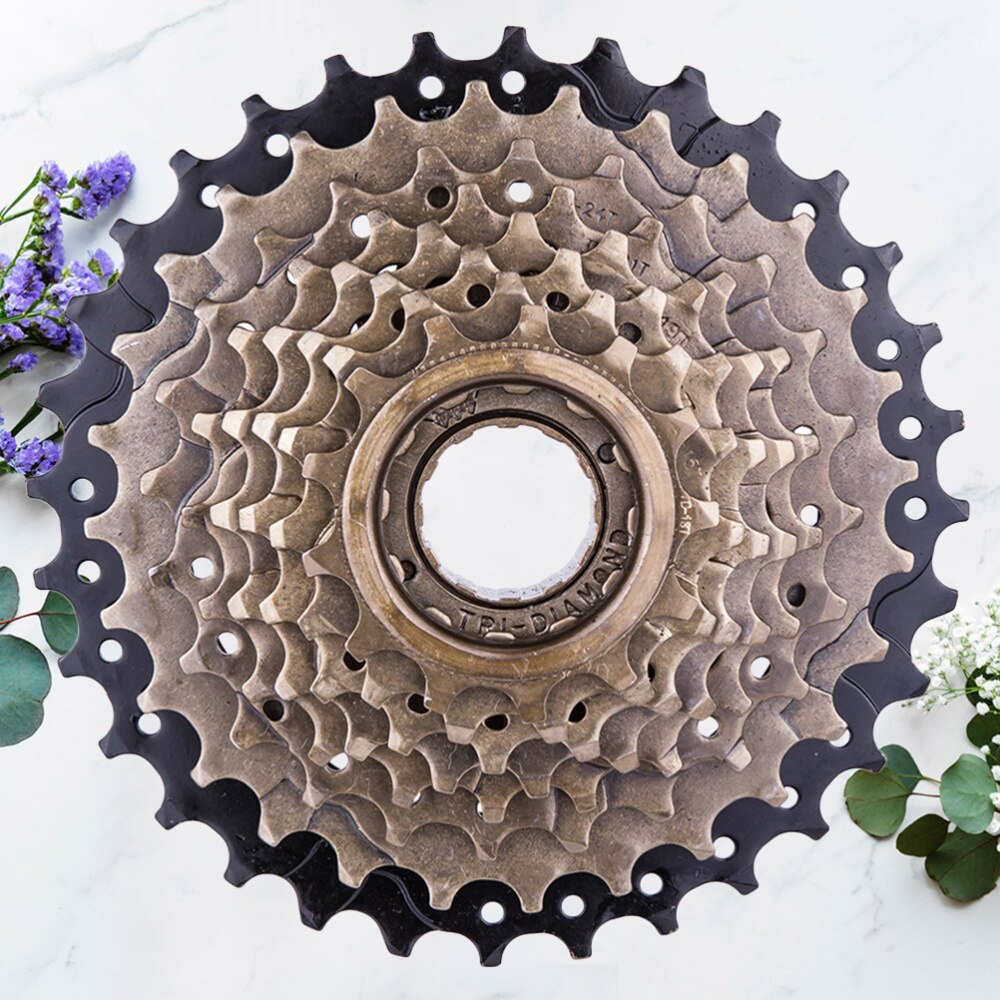 Cassette de 8 velocidades para bicicleta de montaña, ultraligero, con volante giratorio, accesorios para bicicleta de montaña, 1 ud.