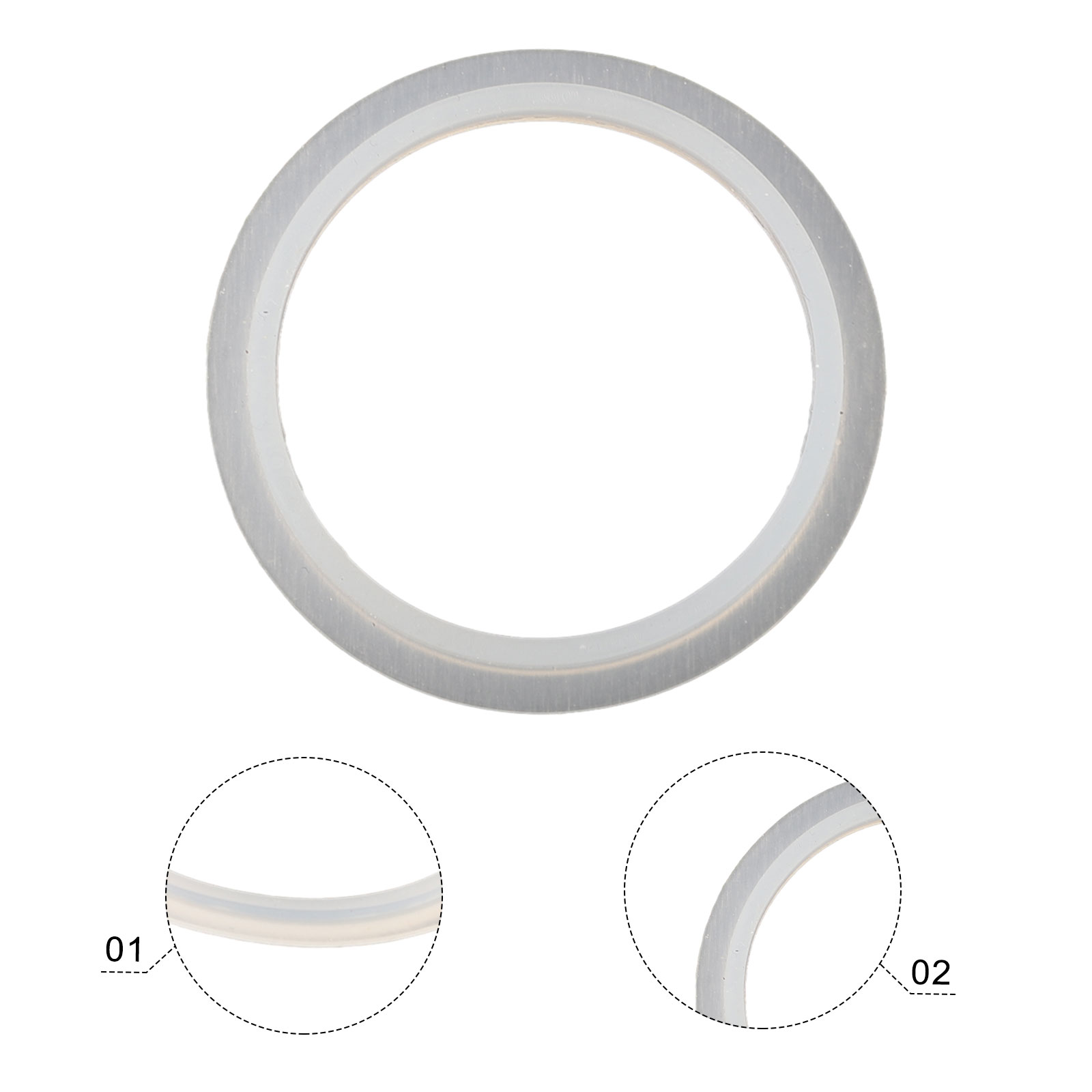 Junta de anillo de drenaje para lavabo de baño, piezas de repuesto para bañera, tapa de tapón emergente para fregadero, sello de arandela de silicona, 1 Uds.