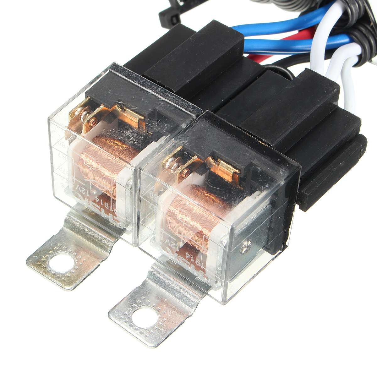 7 Inch H4 2 Headlamp Relay Wiring Relay Harness Car Light Bulb Socket Plug For Car Auto Headlight