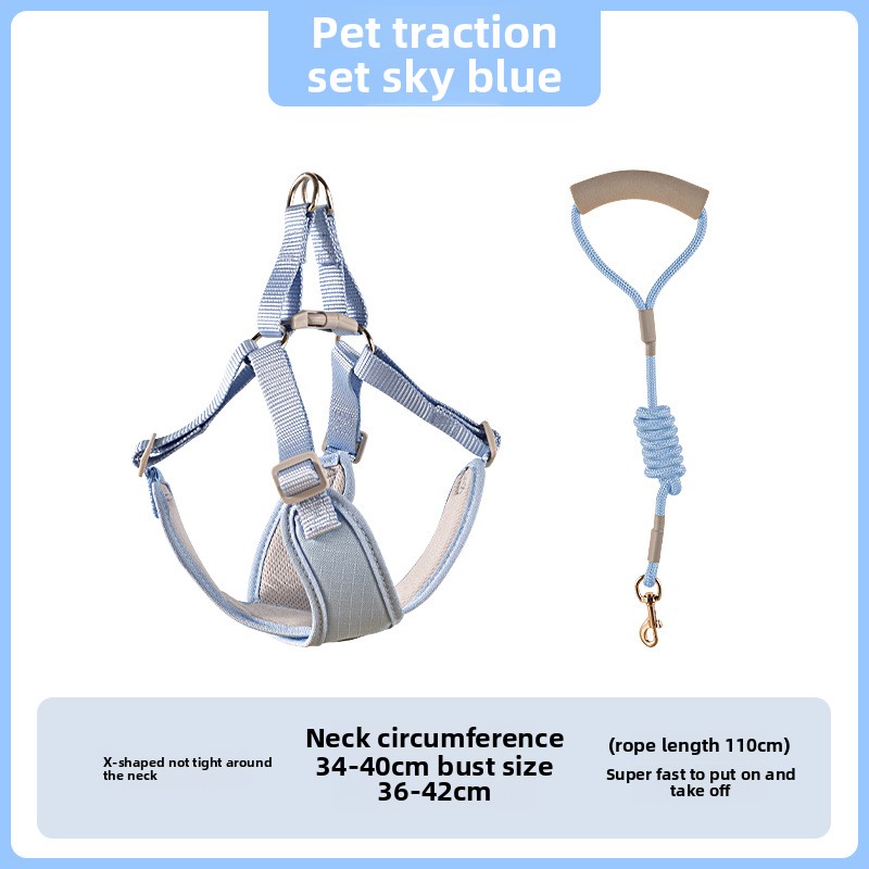 1 Uds. Correa para perro, chaleco, correa para el pecho, collar para perro pequeño, oso de peluche Pompeii, correa para perro mediano, cadena para perro