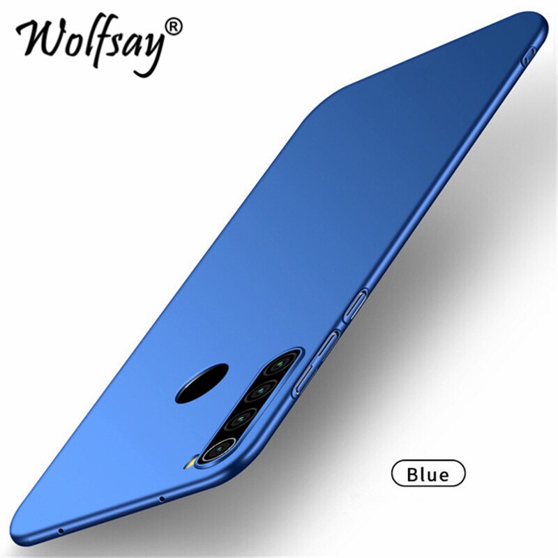 Wolfsay Für Abdeckung Xiaomi Redmi Hinweis 8T Fall Ultra Dünne PC Rüstung Hart Zurück Telefon Fall Für Xiaomi Redmi hinweis 8T Abdeckung Redmi Hinweis 8: Redmi Note 8T / Blue