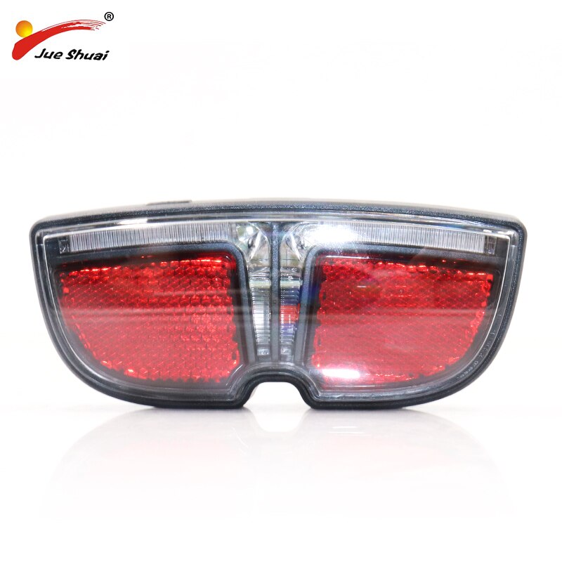 JS Red Rear Rack Light for Bicycle LED Bike Lamp Cycling Tail Light Rear Carrier Battery Power Waterproof Light Bicycle Light